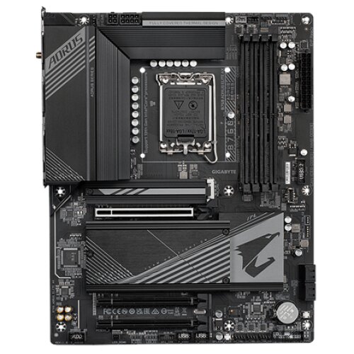 Gigabyte , B760 AORUS ELITE AX 1.0 M/B , Processor family Intel , Processor socket LGA1700 , DDR5 DIMM , Memory slots 4 , Supported hard disk drive interfaces SATA, M.2 , Number of SATA connectors 4 , Chipset Intel B760 Express , ATX