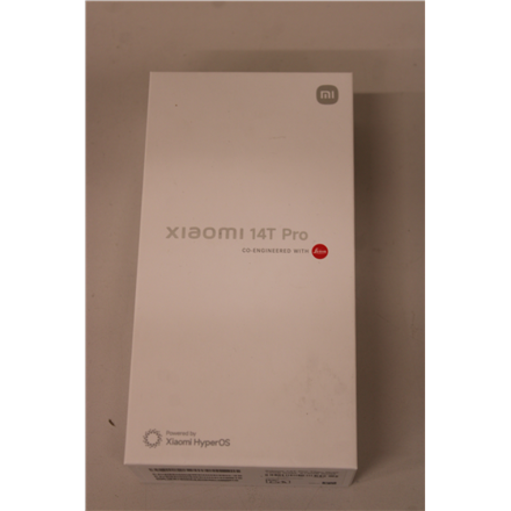 SALE OUT. Xiaomi 14T Pro (Titan Gray) DS 6.67“ AMOLED 1220x2712/3.4GHz&2.0GHz/512GB/12GB RAM/Android 14/WiFi,BT/5G,MZB0HHFEU , Xiaomi 14T Pro , Titan Gray , 6.67 , OLED , 1220 x 2712 pixels , Mediatek , Dimensity 9300+ (4 nm) , Internal RAM 12 GB , 51