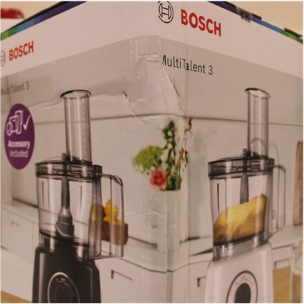 SALE OUT. , Bosch , Kitchen machine Multi Talent 3 , MCM3110W , 800 W , Number of speeds 2 , Bowl capacity 2,3 L , White , DAMAGED PACKAGING