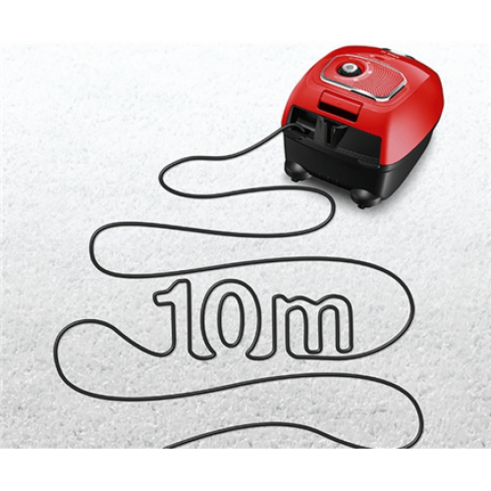 Bosch Vacuum Cleaner BGBS4PET1 ProAnimal Bagged Power 600 W Dust capacity 4 L Red