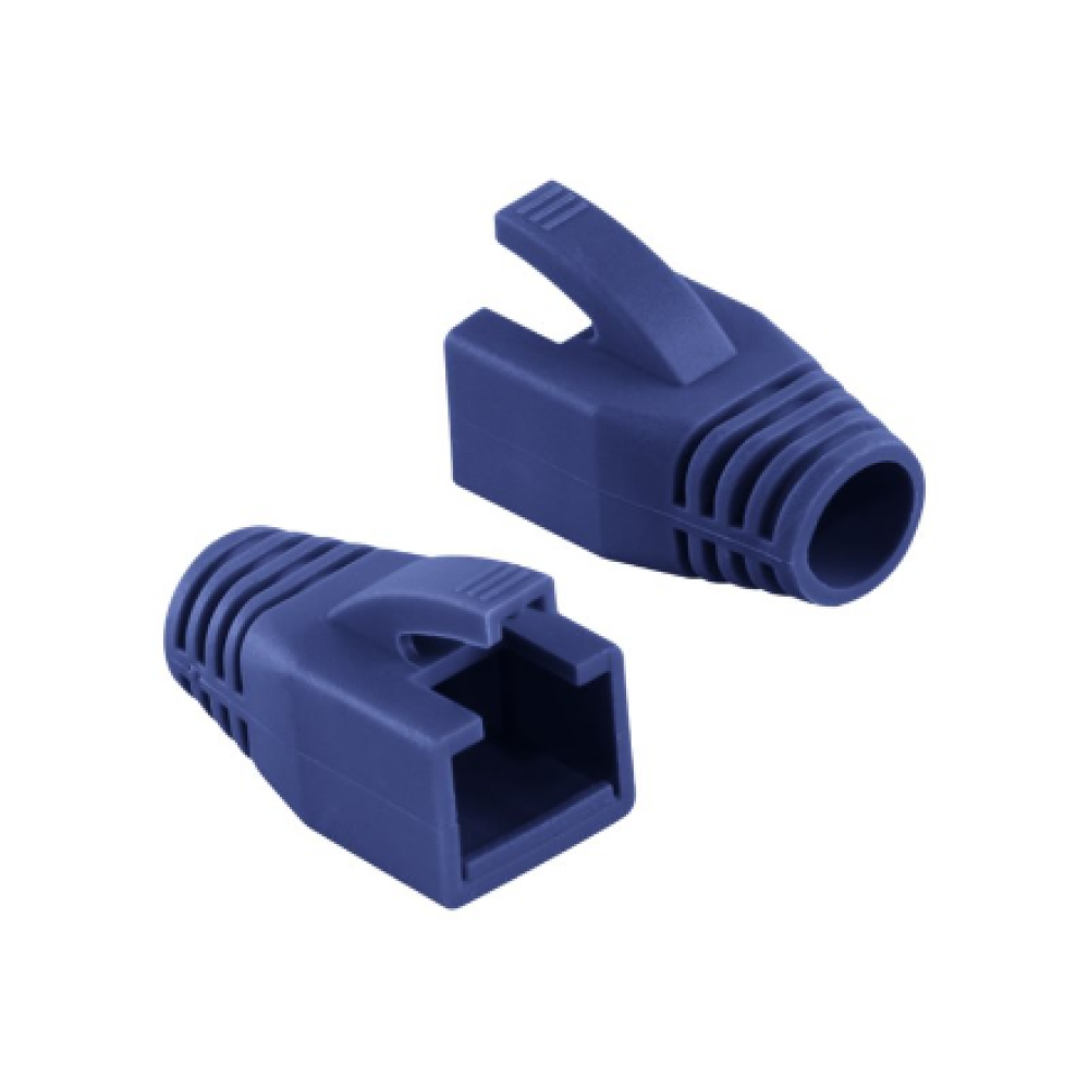 Logilink , RJ45 Plug Strain Relief Boot, 8.0mm (50 pcs.) , MP0035B , Blue