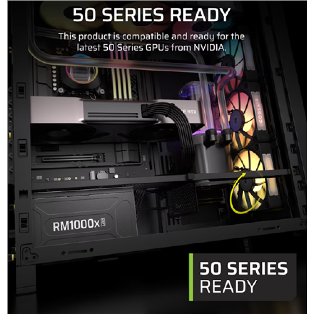 Corsair Fully Modular ATX Power Supply (EU) , RM1000x SHIFT , 1000 W , Black