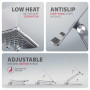 AXAGON Desk Mount , HMC-STND USB-C 5Gbps Stand and Hub 7in1 , Adjustable Height, Tilt , 10-16 , Aluminum