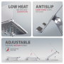 AXAGON Desk Mount , HMC-STND USB-C 5Gbps Stand and Hub 7in1 , Adjustable Height, Tilt , 10-16 , Aluminum