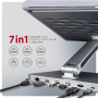 AXAGON Desk Mount , HMC-STND USB-C 5Gbps Stand and Hub 7in1 , Adjustable Height, Tilt , 10-16 , Aluminum