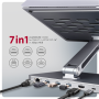 AXAGON Desk Mount , HMC-STND USB-C 5Gbps Stand and Hub 7in1 , Adjustable Height, Tilt , 10-16 , Aluminum