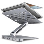 AXAGON Desk Mount , HMC-STND USB-C 5Gbps Stand and Hub 7in1 , Adjustable Height, Tilt , 10-16 , Aluminum