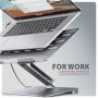 AXAGON Desk Mount , HMC-STND USB-C 5Gbps Stand and Hub 7in1 , Adjustable Height, Tilt , 10-16 , Aluminum