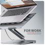 AXAGON Desk Mount , HMC-STND USB-C 5Gbps Stand and Hub 7in1 , Adjustable Height, Tilt , 10-16 , Aluminum