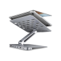 AXAGON Desk Mount , HMC-STND USB-C 5Gbps Stand and Hub 7in1 , Adjustable Height, Tilt , 10-16 , Aluminum