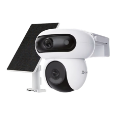 EZVIZ Battery-Powered Dual Camera Kit with Solar Panel , CS-HB90/SP , 4+4 MP , 2.8mm/6mm , IP65 , H.264/H.265 , Micro SD, Max. 512 GB
