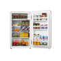 Midea Refrigerator , MDRD142SLE32 , Energy efficiency class E , Free standing , Larder , Height 83.5 cm , Fridge net capacity 93 L , 41 dB , Red