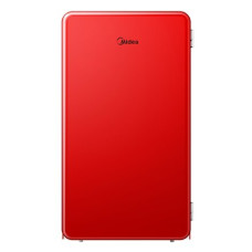 Midea Refrigerator , MDRD142SLE32 , Energy efficiency class E , Free standing , Larder , Height 83.5 cm , Fridge net capacity 93 L , 41 dB , Red