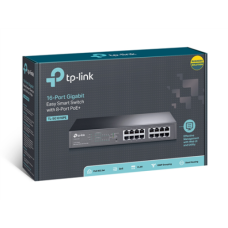 TP-LINK , Switch , TL-SG1016PE , Web Managed , Desktop/Rackmountable , 1 Gbps (RJ-45) ports quantity 16 , PoE ports quantity , PoE+ ports quantity 8 , Power supply type , 36 month(s)