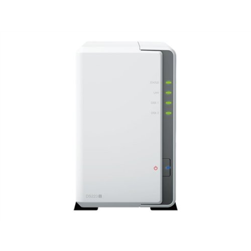 Synology , Tower NAS , DS223j , up to 2 HDD/SSD , Realtek , RTD1619B , Processor frequency 1.7 GHz , 1 GB , DDR4