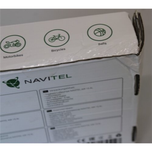 SALE OUT. Navitel Mobile Air Compressor AIR 15 AL Navitel Mobile Air Compressor AIR 15 AL Air Compressor 120PSI / 8.27 bar DAMAGED PACKAGING , 120PSI / 8.27 bar , Mobile Air Compressor AIR 15 AL , DAMAGED PACKAGING , Air Compressor