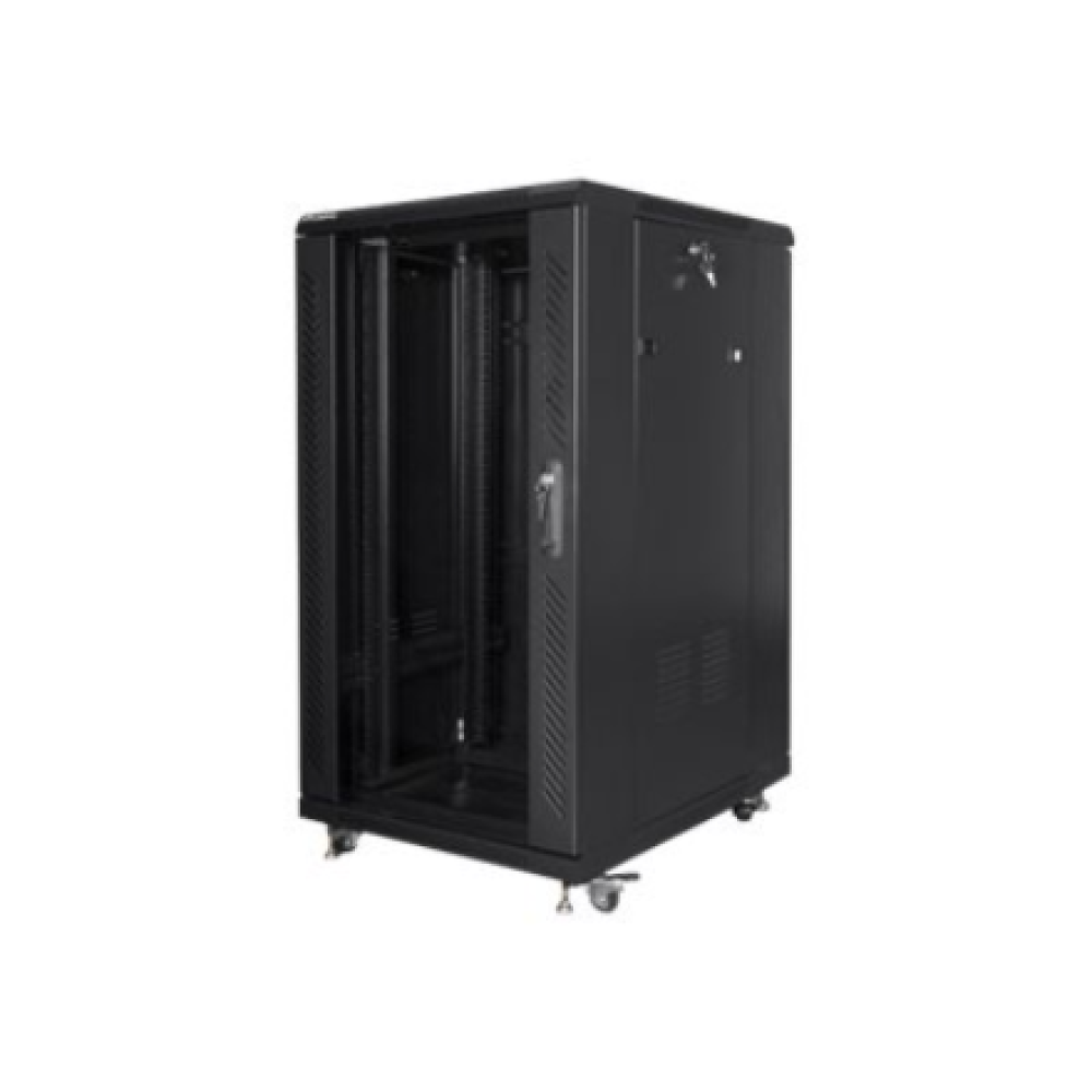 Lanberg , Rack cabinet 19 free-standing 22U/600x800 (flat pack) , FF01-6822-12B , Black