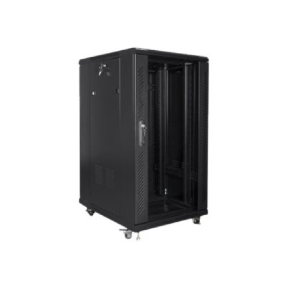 Lanberg , Rack cabinet 19 free-standing 22U/600x800 (flat pack) , FF01-6822-12B , Black