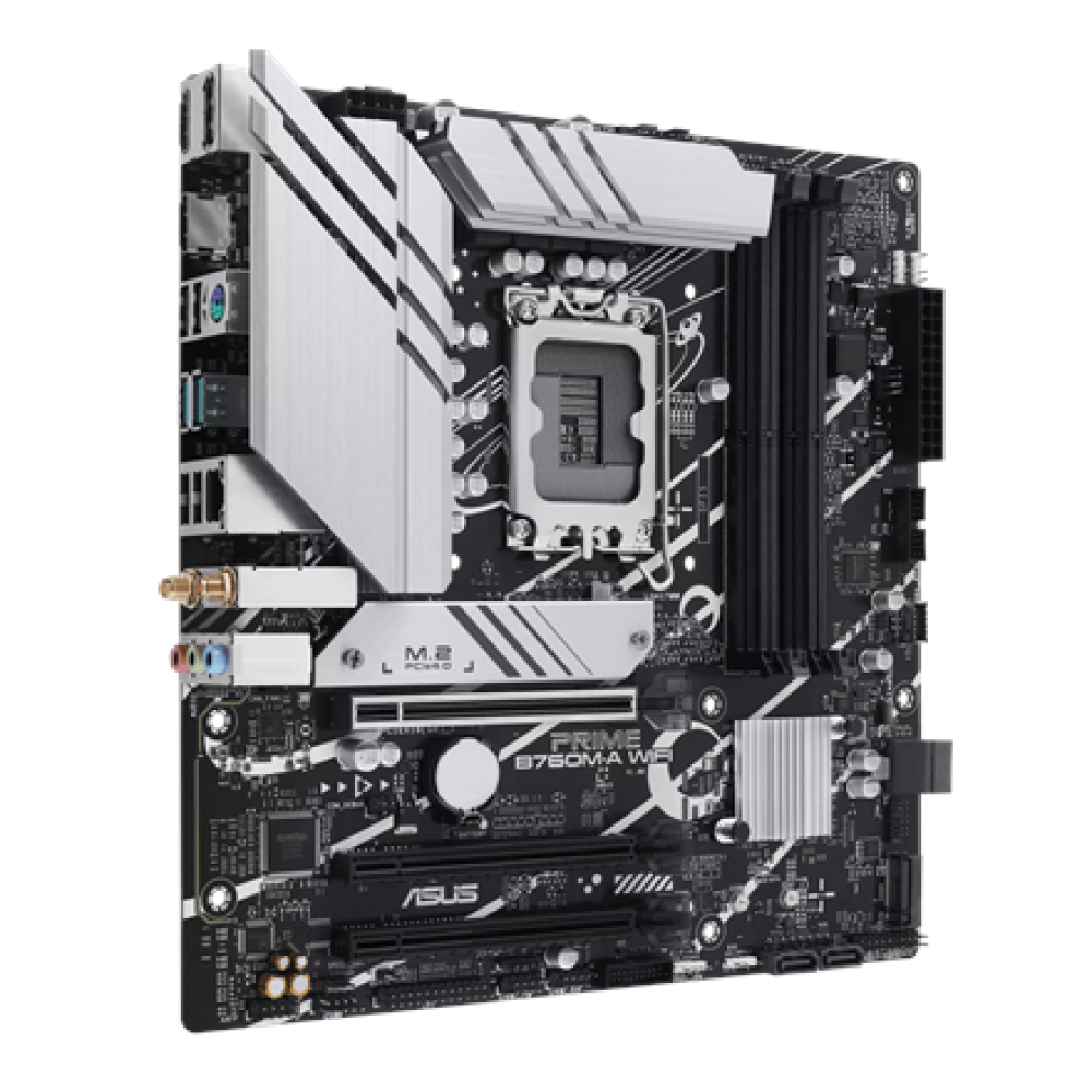Asus , PRIME B760M-A WIFI , Processor family Intel , Processor socket LGA1700 , DDR5 , Supported hard disk drive interfaces M.2, SATA , Number of SATA connectors 4
