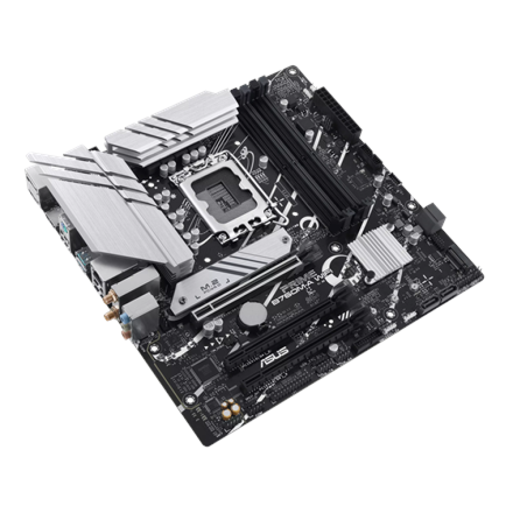 Asus , PRIME B760M-A WIFI , Processor family Intel , Processor socket LGA1700 , DDR5 , Supported hard disk drive interfaces M.2, SATA , Number of SATA connectors 4