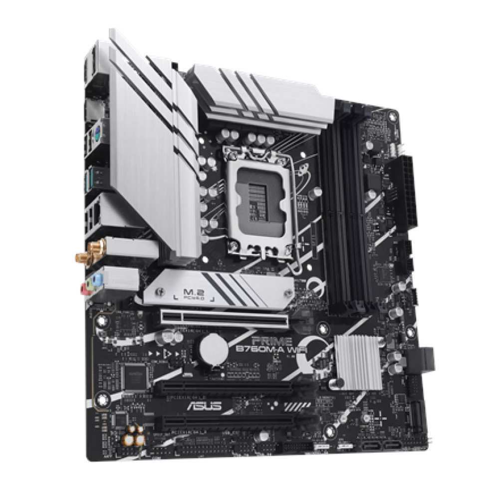 Asus , PRIME B760M-A WIFI , Processor family Intel , Processor socket LGA1700 , DDR5 , Supported hard disk drive interfaces M.2, SATA , Number of SATA connectors 4