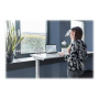 Electric Height Adjustable Desk , 73 - 123 cm , Maximum load weight 50 kg , Metal , White