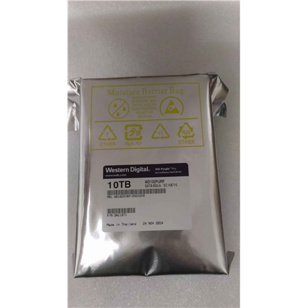 SALE OUT. Western Digital WD Purple Pro Surveillance, 10TB, 3.5, HDD , Western Digital Smart Video Hard Drive , Purple Pro Surveillance , 7200 RPM , 10000 GB , REFURBISHED
