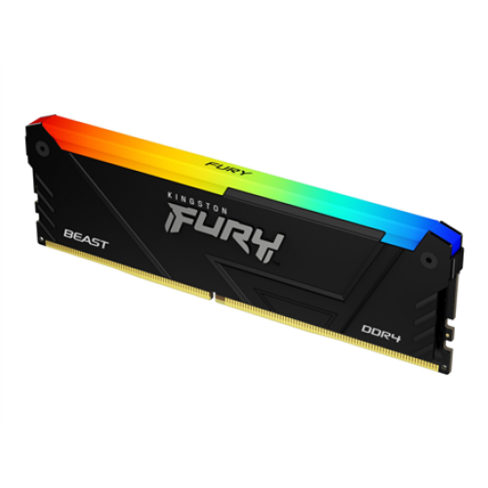 Kingston , FURY Beast RGB , 32 GB , DDR4 , 1600 MHz , PC/server , Registered No , ECC No