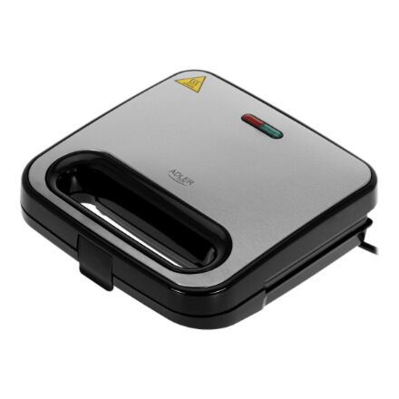 Adler Sandwich Maker , AD 3076 , 1000 W , Number of plates 1 , Black/Silver