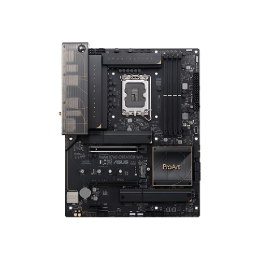 PROART B760-CREATOR WIFI , Processor family Intel , Processor socket LGA1700 , DDR5 DIMM , Supported hard disk drive interfaces M.2, SATA , Number of SATA connectors 4