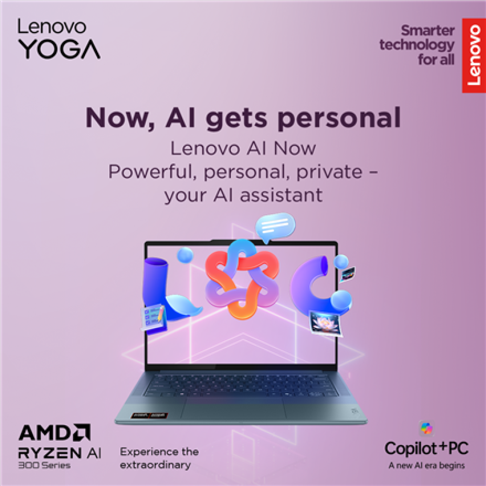 Lenovo Yoga Pro 7 14AKP10 , Tidal Teal , 14.5 , OLED , 3K , 2944 x 1840 pixels , Glossy , AMD Ryzen AI 7 , 350 , 32 GB , Soldered LPDDR5x , Solid-state drive capacity 1000 GB , AMD Radeon 860M Graphics , Windows 11 Home , 802.11be , Bluetooth version 5.4 