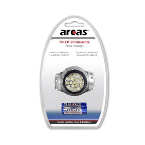 Arcas , Headlight , 19 LED , 4 light functions