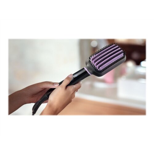 Philips , StyleCare Essential Heated straightening brush , BHH880/00 , Warranty 24 month(s) , Ceramic heating system , Temperature (min) 170 °C , Temperature (max) 200 °C , Number of heating levels 2 , Black