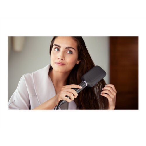 Philips , StyleCare Essential Heated straightening brush , BHH880/00 , Warranty 24 month(s) , Ceramic heating system , Temperature (min) 170 °C , Temperature (max) 200 °C , Number of heating levels 2 , Black