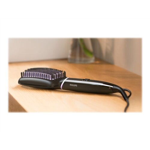 Philips , StyleCare Essential Heated straightening brush , BHH880/00 , Warranty 24 month(s) , Ceramic heating system , Temperature (min) 170 °C , Temperature (max) 200 °C , Number of heating levels 2 , Black