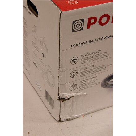 SALE OUT. , Polti , Vacuum Cleaner , PBEU0108 Forzaspira Lecologico Aqua Allergy Natural Care , With water filtration system , Wet suction , Power 750 W , Dust capacity 1 L , Black , DAMAGED PACKAGING