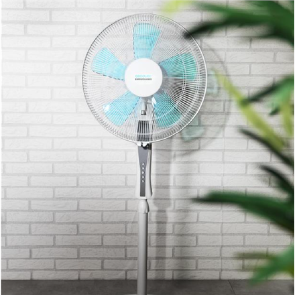 Cecotec EnergySilence 530 Power Connected , Stand Fan , White , Diameter 40 cm , Number of speeds 3 , Oscillation , 50 W , Remote control