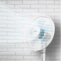 Cecotec EnergySilence 530 Power Connected , Stand Fan , White , Diameter 40 cm , Number of speeds 3 , Oscillation , 50 W , Remote control