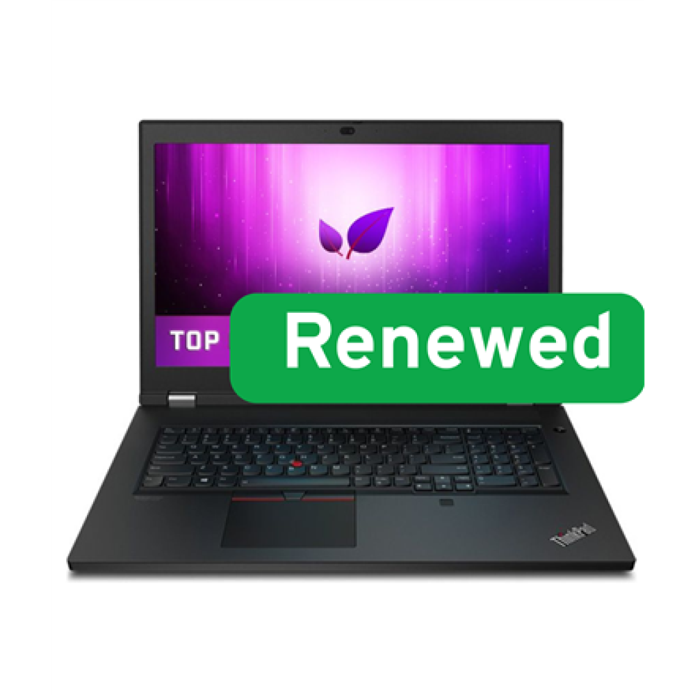 Lenovo- RENEW , Grade B , ThinkPad P17 Gen 1 , 17.3 , FHD , i7-10750H , 16 GB , SSD , 512 GB , NVIDIA Quadro T2000 , 4 GB , Windows 11 Pro , Keyboard language English , 12 month(s)