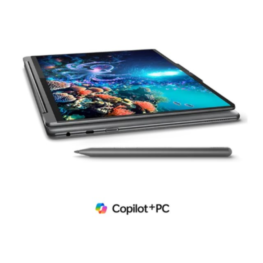 Lenovo Yoga 9 2-in-1 14ILL10 , Luna Grey , 14 , OLED , Touchscreen , 2.8K WQXGA+ , 2880 x 1800 pixels , Intel Core Ultra 7 , 258V , 32 GB , Soldered LPDDR5x , Solid-state drive capacity 1000 GB , Intel Arc Graphics 140V , Windows 11 Pro , 802.11be , Bluet