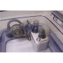 SALE OUT. Ecovacs DEEBOT mini Vacuum cleaner, Robot, Wet&Dry, ZeroTangle Technology, Agile Navigation, White/Blue + Auto-empty station , Ecovacs Robotic Vacuum Cleaner , DEEBOT mini BLUE , Wet&Dry , Li-ion , 3200 mAh , Dust capacity 1.8 L , 8000 P