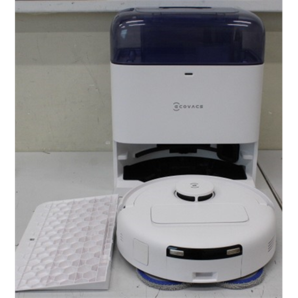 SALE OUT. Ecovacs DEEBOT mini Vacuum cleaner, Robot, Wet&Dry, ZeroTangle Technology, Agile Navigation, White/Blue + Auto-empty station , Ecovacs Robotic Vacuum Cleaner , DEEBOT mini BLUE , Wet&Dry , Li-ion , 3200 mAh , Dust capacity 1.8 L , 8000 P