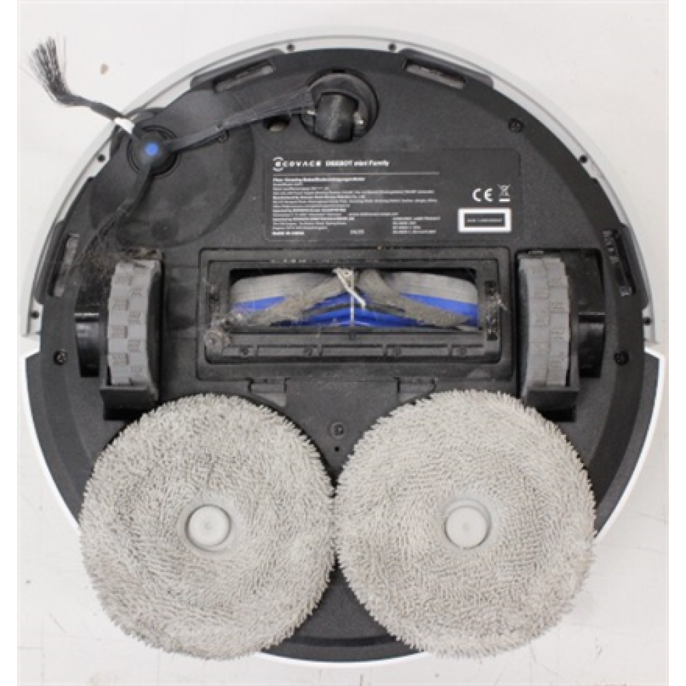 SALE OUT. Ecovacs DEEBOT mini Vacuum cleaner, Robot, Wet&Dry, ZeroTangle Technology, Agile Navigation, White/Blue + Auto-empty station , Ecovacs Robotic Vacuum Cleaner , DEEBOT mini BLUE , Wet&Dry , Li-ion , 3200 mAh , Dust capacity 1.8 L , 8000 P