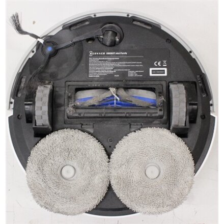 SALE OUT. Ecovacs DEEBOT mini Vacuum cleaner, Robot, Wet&Dry, ZeroTangle Technology, Agile Navigation, White/Blue + Auto-empty station , Ecovacs Robotic Vacuum Cleaner , DEEBOT mini BLUE , Wet&Dry , Li-ion , 3200 mAh , Dust capacity 1.8 L , 8000 P