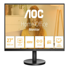 AOC U27B3A , 27 , IPS , UHD , 16:9 , 60 Hz , 4 ms , 3840 x 2160 pixels , 350 cd/m² , HDMI ports quantity 2