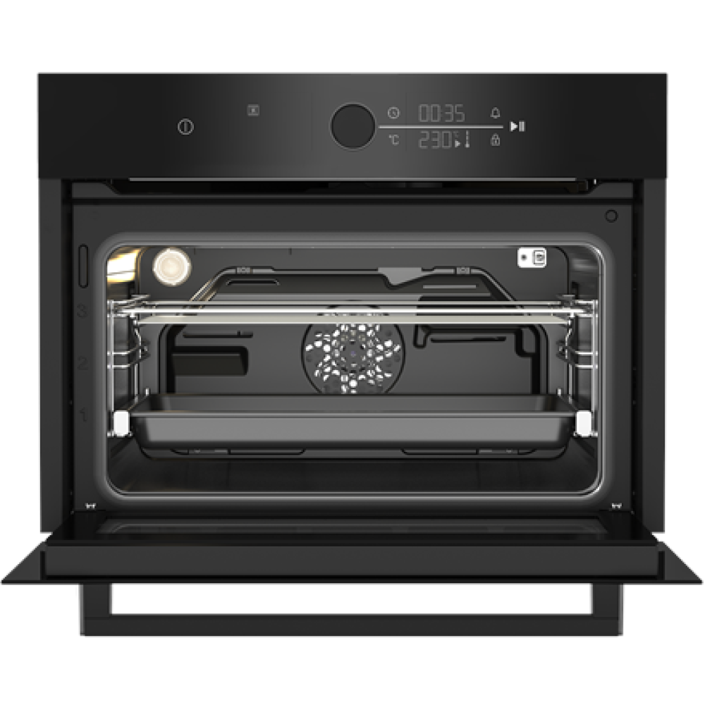 BEKO Oven , BBCM17400B , 48 L , Electric , Hydrolytic , Touch control , Steam function , Height 45.5 cm , Width 59.4 cm , Black