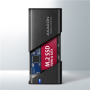 AXAGON External USB-C 3.2 Gen 2 metal box for M.2 NVMe & SATA SSD disks , EEM2-SB2