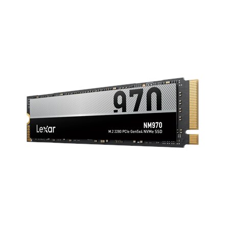 Lexar SSD , NM970 , 512 GB , SSD form factor M.2 2280 , Solid-state drive interface PCIe Gen 5X4 , Read speed 9900 MB/s , Write speed 5000 MB/s
