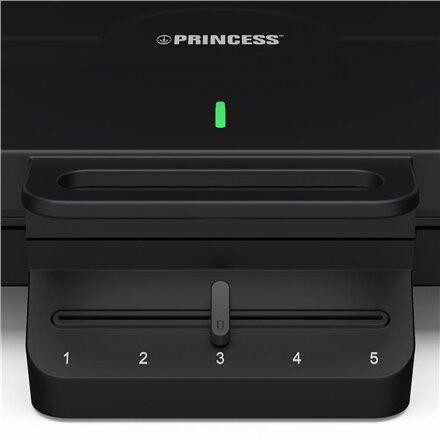 Princess Waffle Maker , 132384 , 1200 W , Number of pastry 10 , Heart shaped , Black