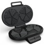 Princess Waffle Maker , 132384 , 1200 W , Number of pastry 10 , Heart shaped , Black